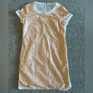 Donna Morgan peach lace dress